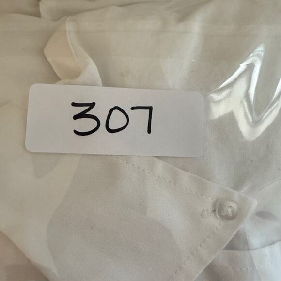 Cinch Mens White Button Down Long Sleeve Shirt XS Western Classic Fit Solid Work - Picture 15 of 15